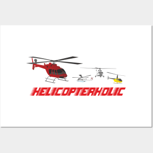 Professional Helicopter Pilot Posters and Art